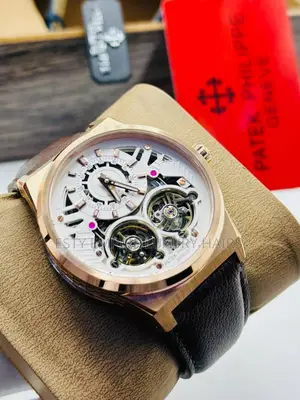 Automatic Patek Phillippe Leather Wristwatch