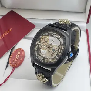 High Quality Luxury Cartier Automatic Leather Strap