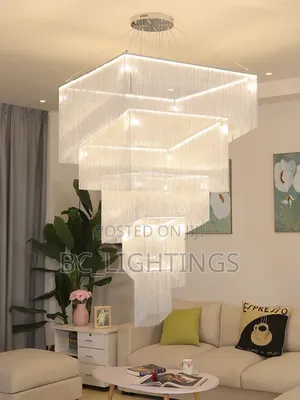 Modern Chain Tassel 1000mm by 3000mm Dimmable With Remote Control