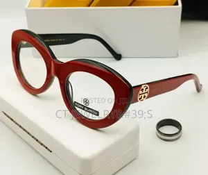 Quality Red Frame Glasses Bold Cat-Eye Style,Fashion Eyewear With Case