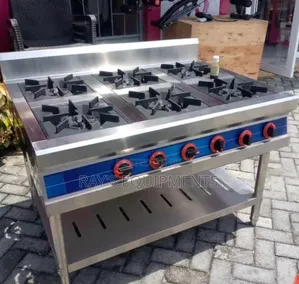 6 Burner Industrial Gas Cooler Without Oven