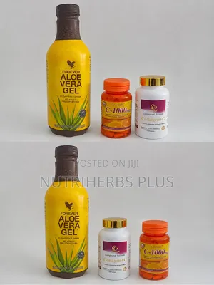 Forever Aloe Vera Gel, Duozi Collagen+C And Acrobic C-100mg Tablets