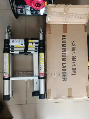Telescopic Double Sided Ladder 3.8m (1.9m + 1.9m)