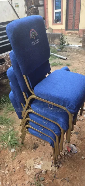 Blue Church Chair With Logo