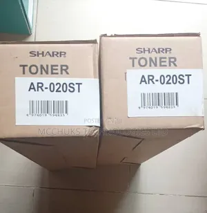 Sharp Ar-020st Black Toner Cartridge for Office Copiers.