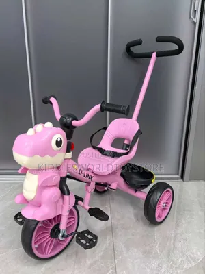 Kid's Tricycle With Pusher and Seat Belt