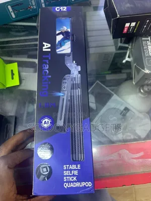 C12 Ai Face Tracking Selfie Stick/Tripod