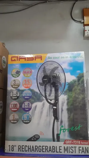 Qasa Rechargeable Mist Fan