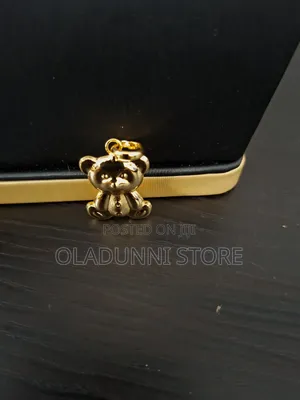 Bear and Love Shape Pendant Plated