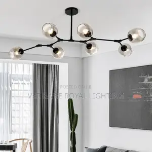 Modern Nordic Magic Bean 7-Glass Chandelier- For Living Room Hotels
