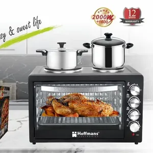 55l Hoffmans Electric Oven With 2 Hot Plate