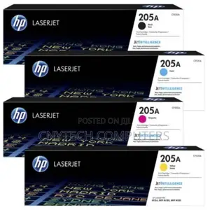 Hp 205a Original Laserjet Toner Cartridge Set- Cf532a - 4 Colours