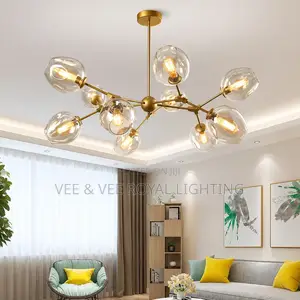 Luxury 10-Light Chandelier – For Living Room, Reception, Waiting Room