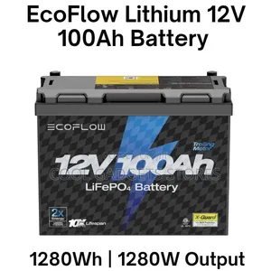 Ecoflow 12v 100ah Lifepo4 Battery, Built-in 100a BMS