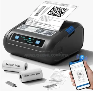80mm Thermal Receipt And Label Printer 2in1 Portable