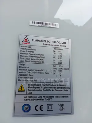 500w Flames Solar Panel Monocrystalline