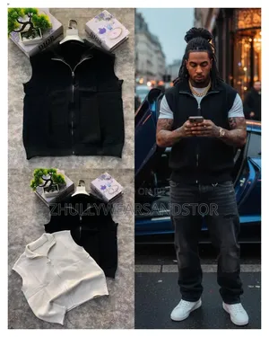 High Quality Luxury Armless Jacket Zip Down