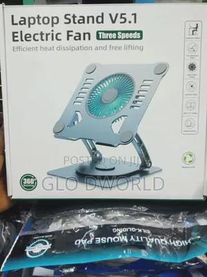 360 Laptop Stand With Cooling Pad