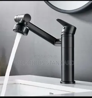 Twisted Head Black Basin Mixer Tap