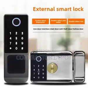 Waterproof Automatic Smart Jam Lock With Fingerprint Wi-Fi Tuya App