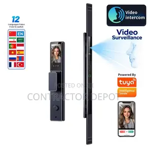 Latest Slim Waterproof Smart Door Lock Tuya Wifi 3d Face Recognition