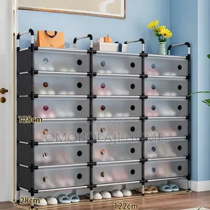 6 Layers 3 Rolls Dust Proof Shoe Rack Modular Shoe Rack Organizer