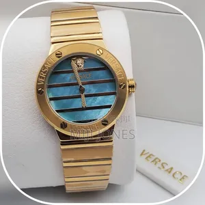 *Versace-Inspired Female Chain Strap Quartz Watch | Fashion Statement*