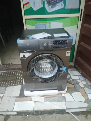 8kg TCL Front Loader Wash and Spin Washing Machine, Silver Color