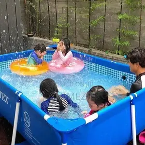 Intex 7ft by 4ft Kids and Adults Rectangular Frame Swimming Pool