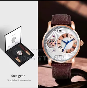 Tomi Double Leather Wristwatch
