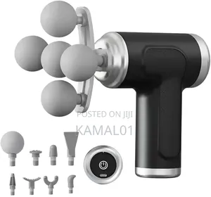 Massage Gun With 8 Interchangeable Heads and Type-C Charging Port