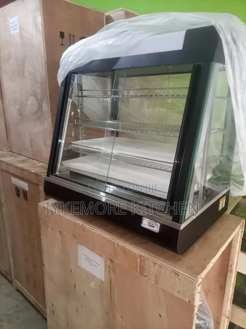 Imported 3ft Black Snacks Warmer Display