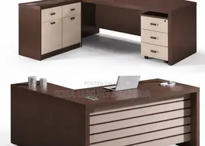 Imported Office Table With Side Drawers