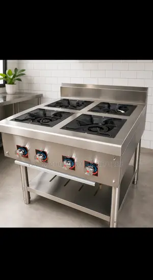 4burner Industrial Gas Cooker