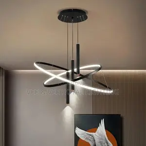 Modern Luxury Led Ring Chandelier – For Sitting Room