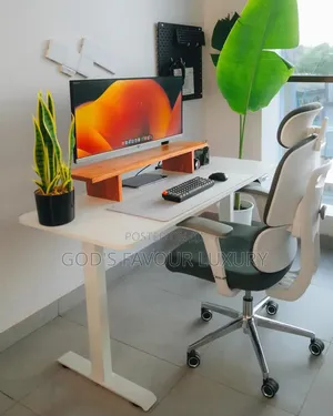 Electric Height Adjustable Gaming Desk and Ergonomic Designed Chair