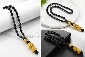 Black Obsidian Pixiu Necklace – Wealth Protection Fengsui