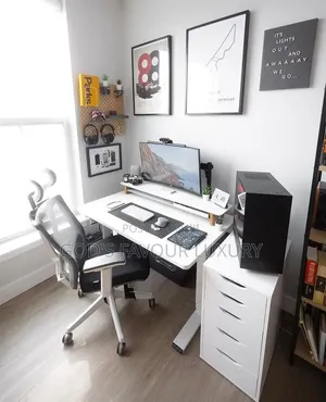 Home/Office Smart Adjustable Height Gaming Desk and Ergonomic Chair