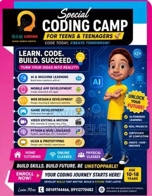 Learn Coding — Online Physical Classes for Kids Teens!