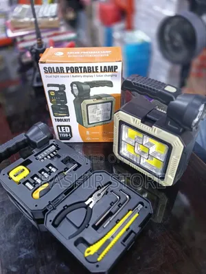 Multifunctional Solar Portable Led Lamp With a Built-in Toolki