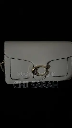 White Medium Sized Coach Bag
