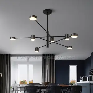 Modern Rotate Led Chandelier for Living and Dining Room Office