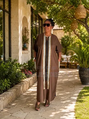 Kaftan Gown Designed With Asoke and Trimming