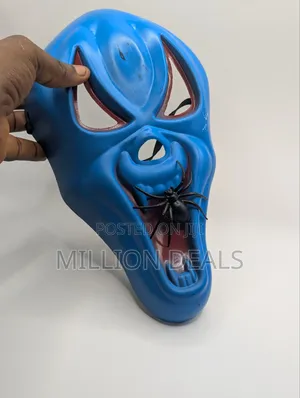 Classic Blue Men's Party Creepy Face Mask
