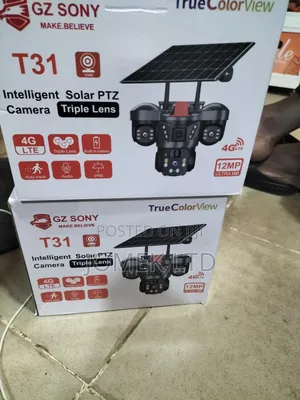 T31 Intelligent Solar 4g Lte PTZ Security Camera - Triple Lens, 9mp