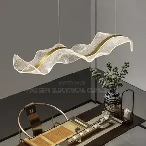 Nordic Designer Wave Led Pendant Lamps Acrylic for Table Dining Room