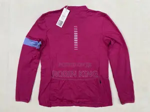 Crane Women Dark Pink Long Sleeve Cycling Jersey Top Uk Size 12/14