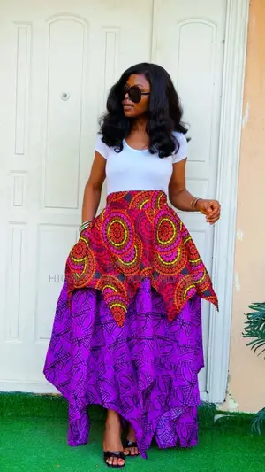 Ankara Multi-Layer Skirt - Style 502