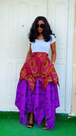 Ankara Multi-Layer Skirt - Style 502