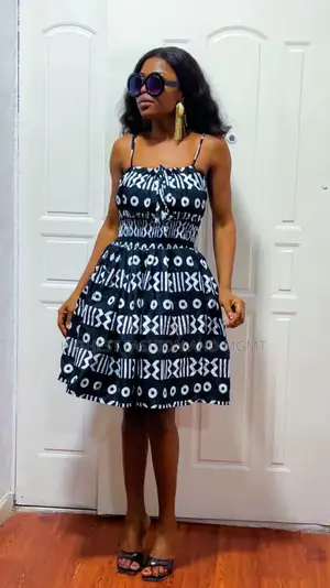 Adire Short Flare Gown - Style 409